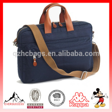 fashionable laptop bag with leather handle